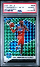 2020 PANINI MOSAIC GREEN MOSAIC #103 SHAI GILGEOUS-ALEXANDER PSA 10