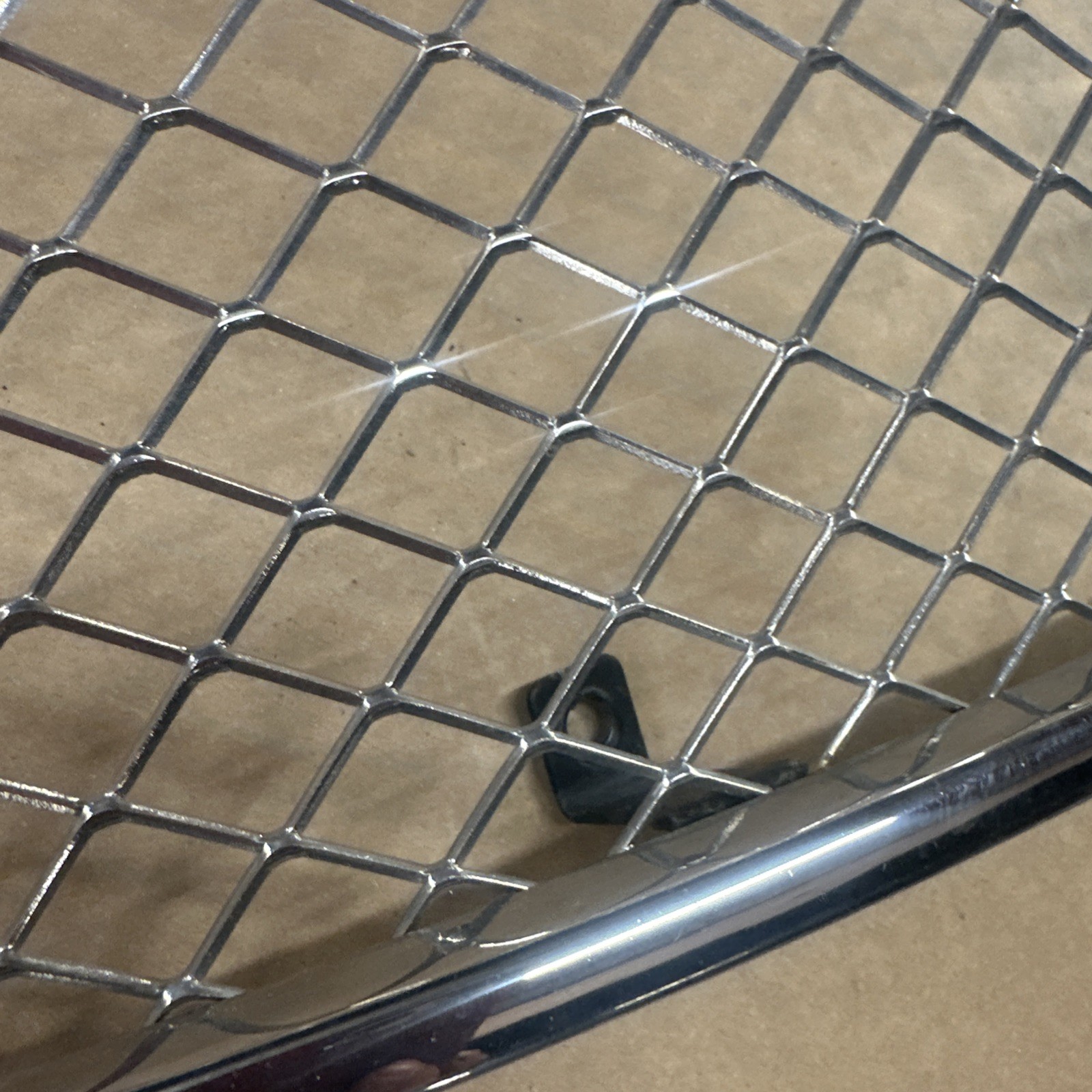 03-08 Maserati Quattroporte Front Upper Radiator Bumper Grill Grille Chrome OEM