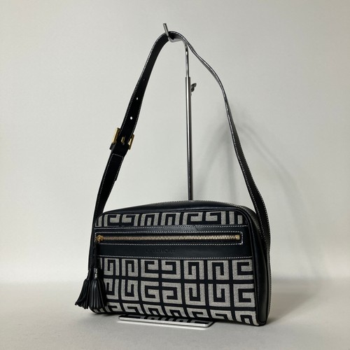 Givenchy 2512-99|Givenchy Shoulder Bag Black 4G Logo Used PREL-0