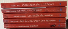 Lot 5 Livres POCHE HARLEQUIN - Série ROUGE PASSION