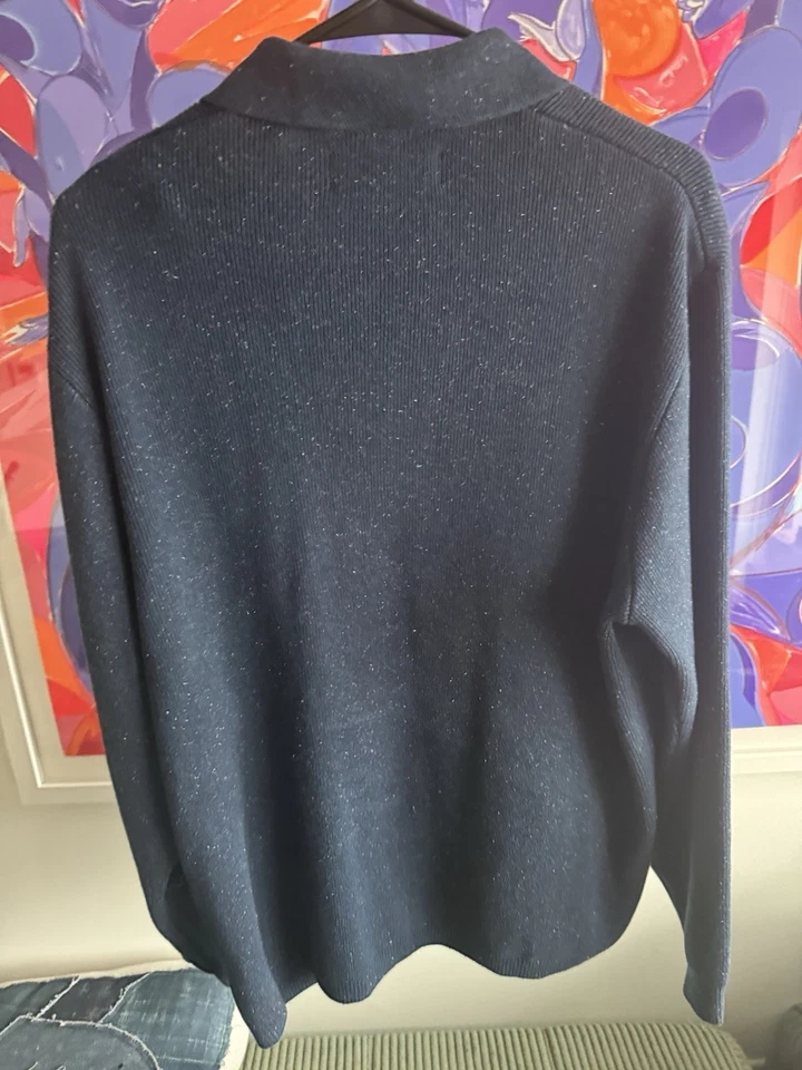 Cárdigan Kith Azul Sobrecamisa Donegal Grande RARO Foto 3 de 3