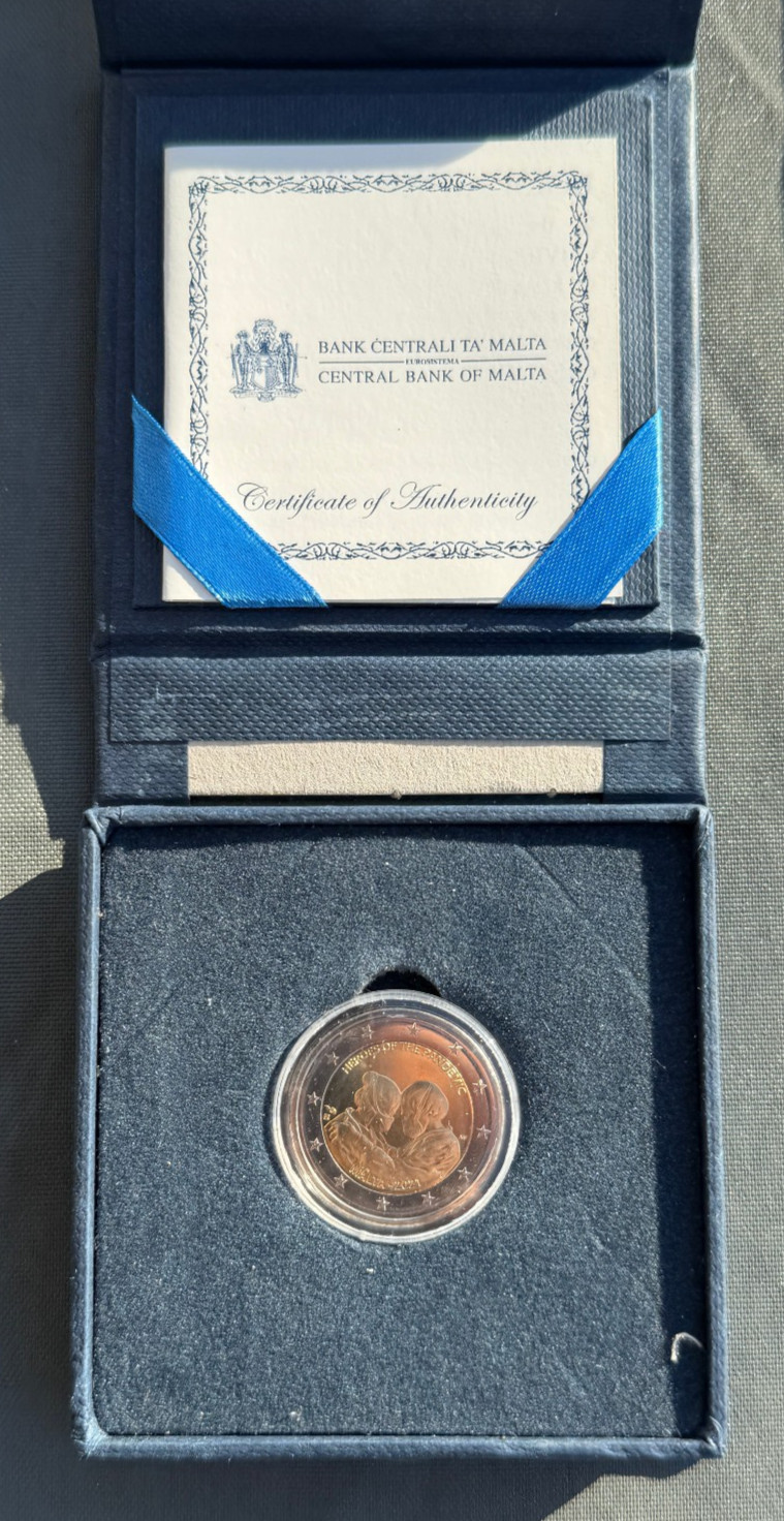 2 Euro Malte 2021 - Coffret Héros De La Pandemie 