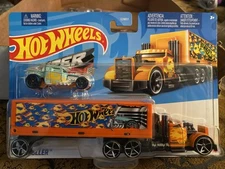 Hot Wheels Super Rigs-Road Roller w/Bone Shaker