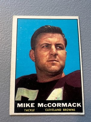 1961 Topps Football - Mike McCormack ( Browns ) #72 - VG