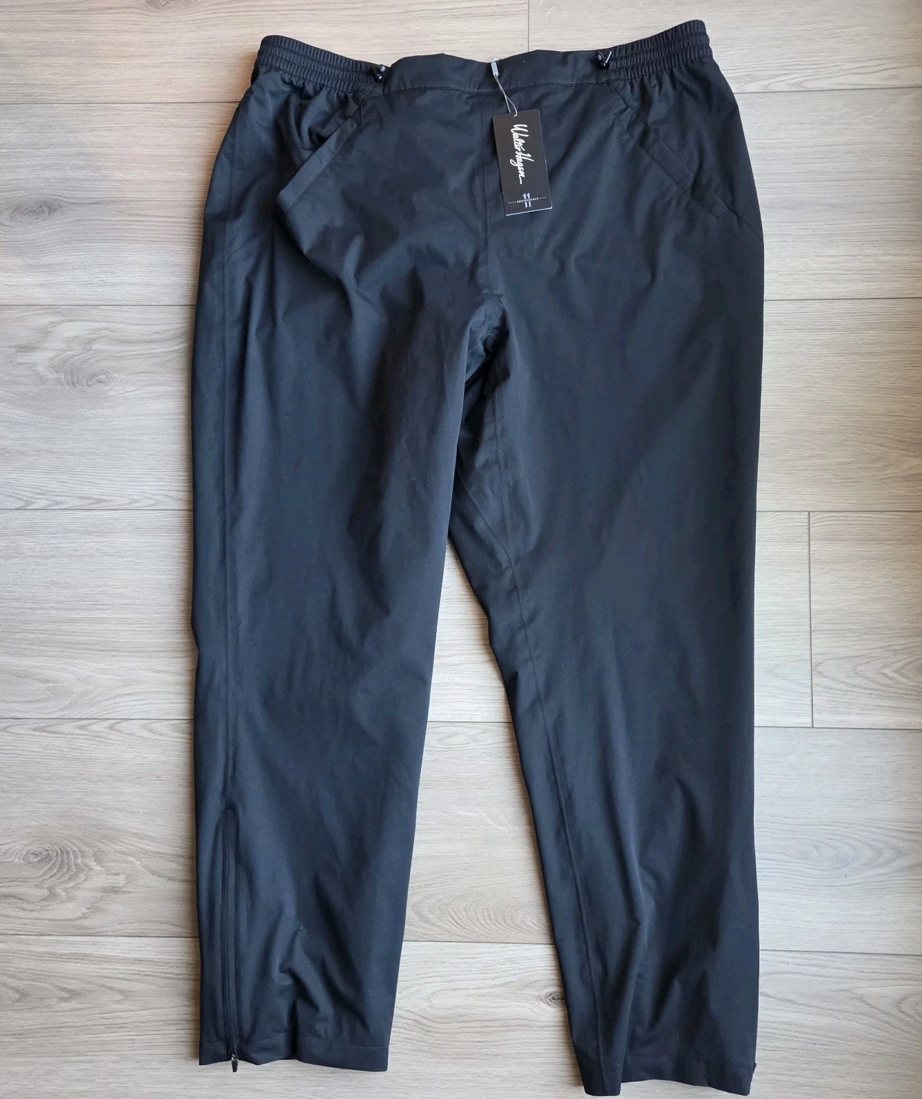 Walter Hagen P11 Rain Pants Womens XXL Black Waterproof Golf Outdoor Pull On NWT
