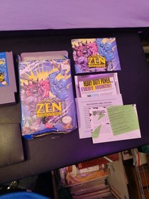 Zen Intergalactic Ninja Nintendo NES Complete in Box CIB Box Damage See Details
