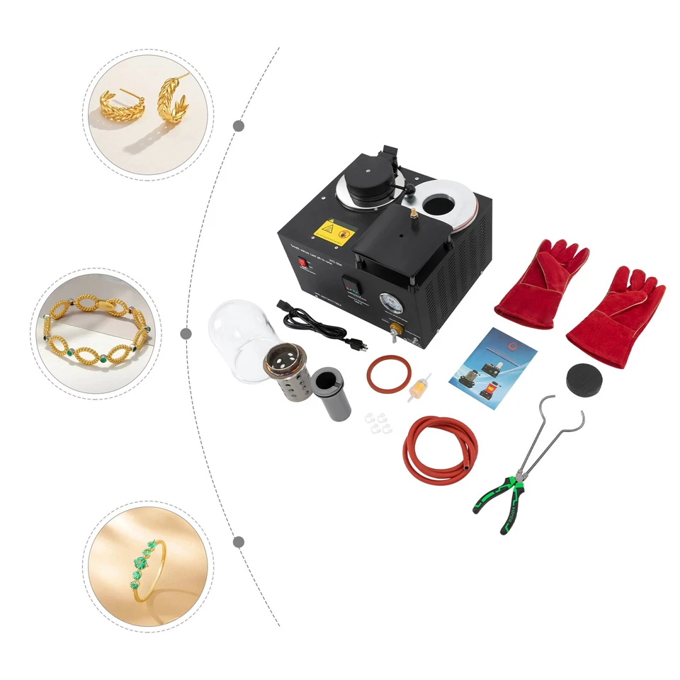 2KG Jewelry Lost Wax Cast Combination Vacuum Casting Melting Machine 1/2 HP 3CFM - Image 2 of 4