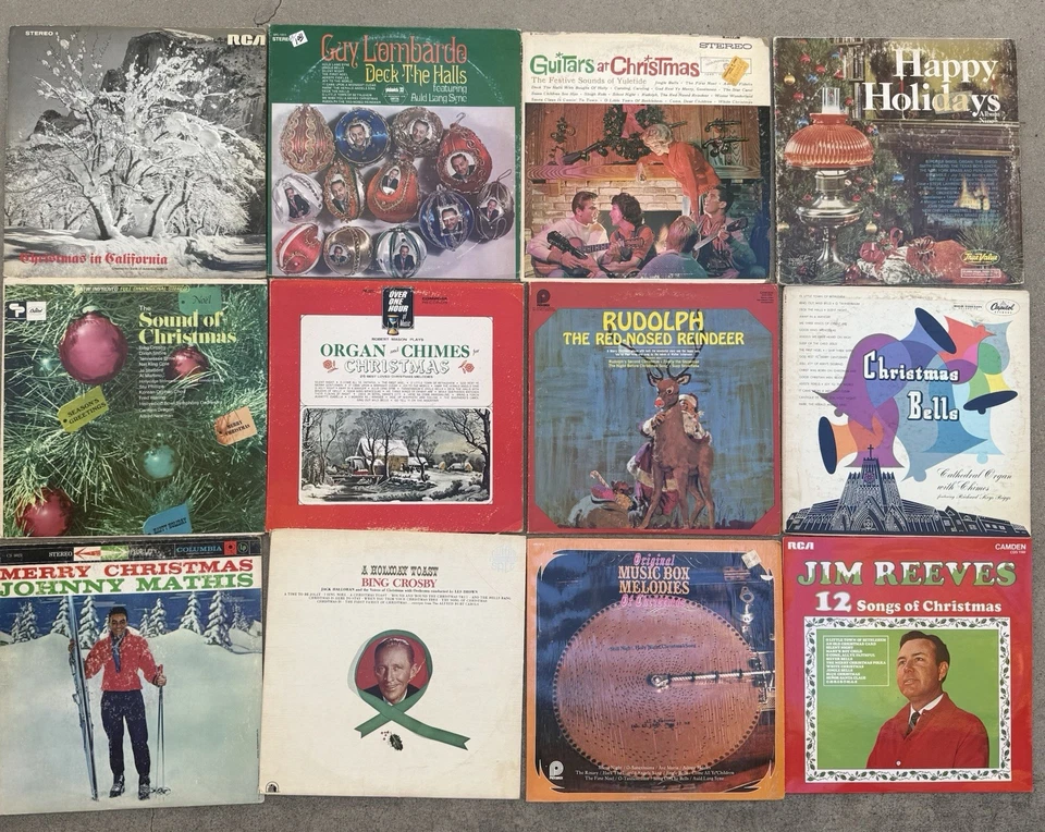 32 Records LP Music Lot Classic Rock Dylan Christmas Beach Boys Sinatra Guitar - Image 4 of 4
