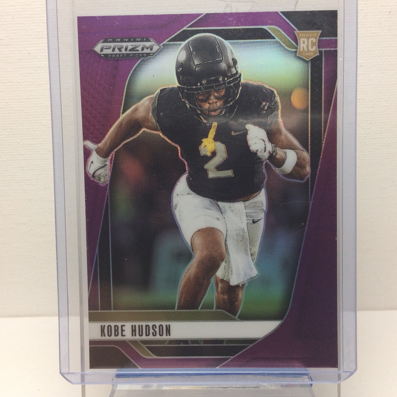 2025 Panini Prizm Draft Picks - Kobe Hudson #136 Purple Prizm /99 (RC)
