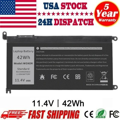 42WH WDX0R Battery for Dell Inspiron 5565 7573 Series P58F P66F P75F P69G CYMGM
