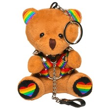 Master Series Pride Bear Keychain – Colorful Novelty Adult Party Accessory - New