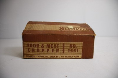 Vintage Universal Climax 1551 Food & Meat Chopper with Box Food & Meat Grinder