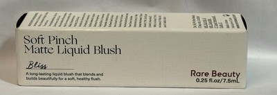 Rare Beauty by Selena Gomez Soft Pinch Liquid Blush Bliss. .25 fl. oz/ 7.5ml NIB