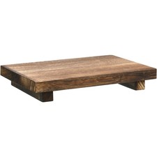 Wood Riser Tray Soap, Stand Soap Tray for Kitchen Sink, Wood Pedestal for Kit...