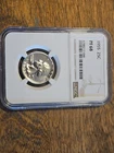 1955 NGC PF68 Cameo 90% Silver Proof Washington Quarter 25c Portrait Label