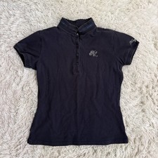 Women’s Medium Navy Kingsland Short Sleeve Horseback Riding Polo Shirt 