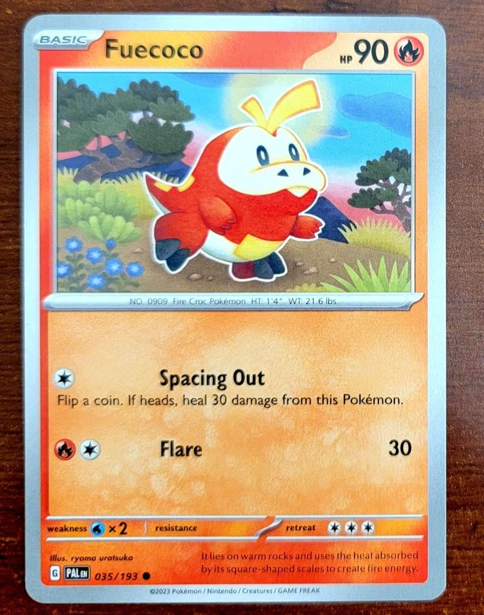2023 Fuecoco 35/193 Common | Paldea Evolved | Pokemon Card