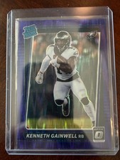 2021 Donruss Optic Kenneth Gainwell #239 Purple Shock Prizm Rated Rookie Eagles