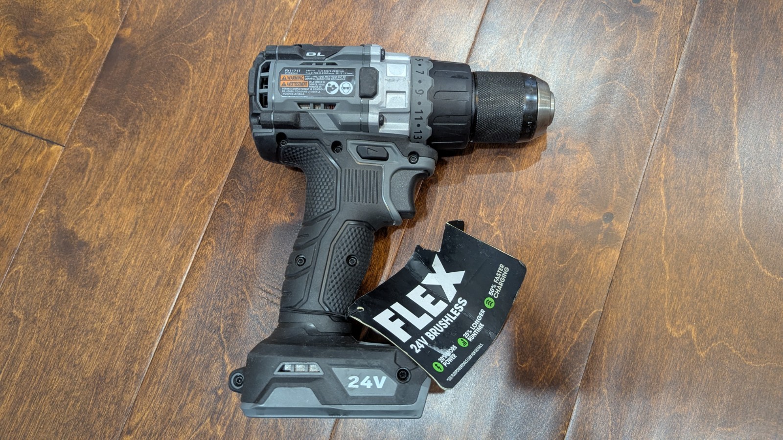 Flex FX1171T 1/2" Drill Driver Brushless 24V with TURBO (Tool Only - NO HANDLE)