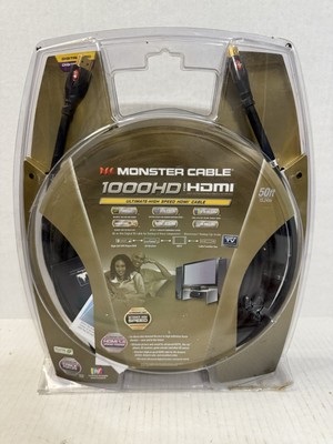 Monster Cable 1000HD For HDMI High Speed HDMI Cable 50 Foot New
