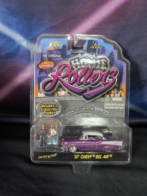 2004 Jada Toys Homie Rollerz '57 Chevy Bel Air with Sad Boy & Topo Mint 