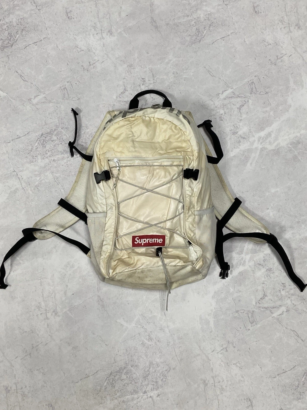 Sac à dos Supreme Box Logo Grand Logo Lettres Vintage Skate