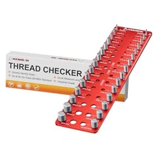 Thread Checker,30 Nut & Bolt Thread Size Checker 15 Standard &15 Metric,Wall 