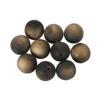 10 Stk Acryl Runde Perlen 16Mm Lose Perlen FüR Schmuckherstellung Dunkelbraun
