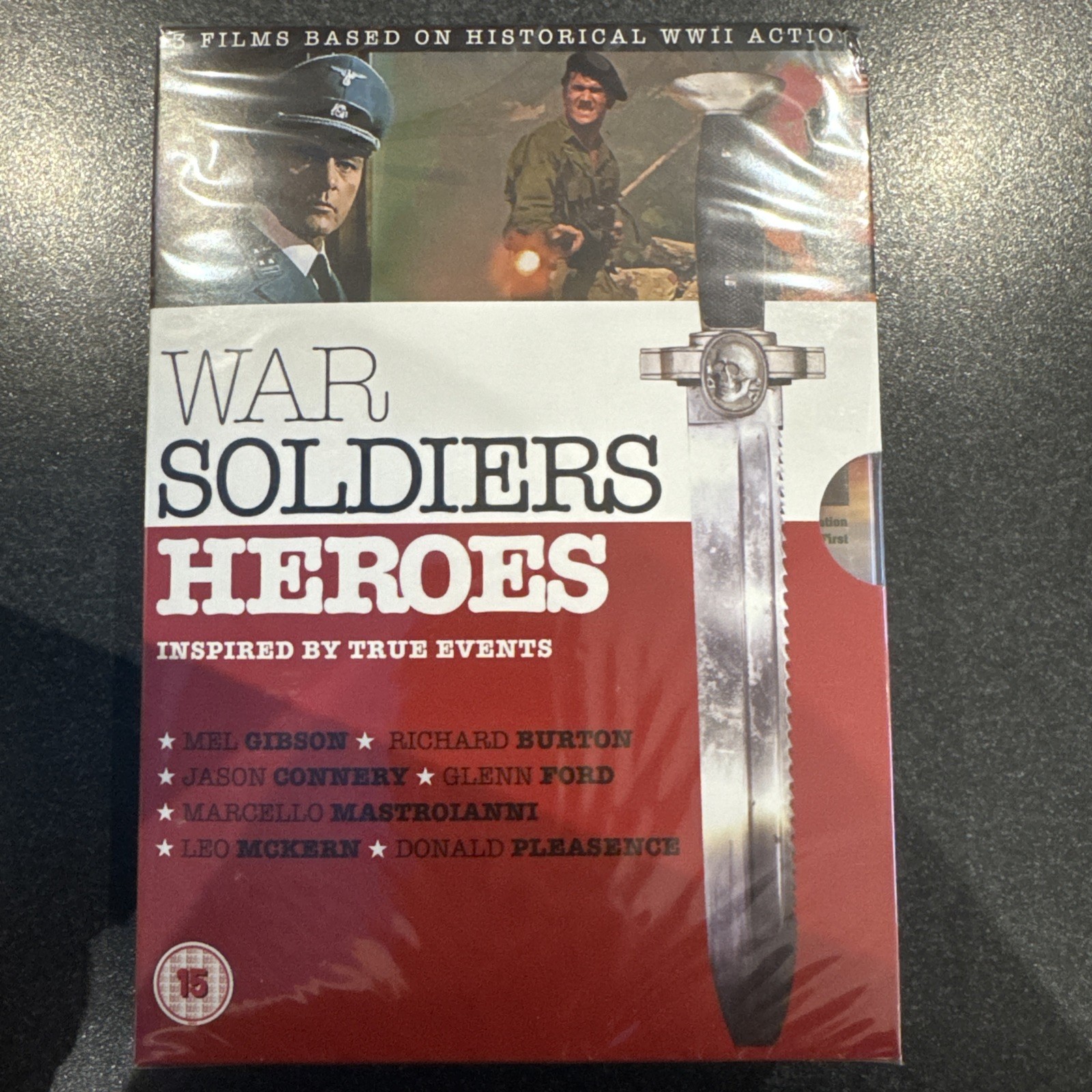 War Soldiers Heroes 3 Films Attack Force Z, Massacre Rome Casablanca Express DVD