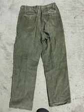 Vintage Tommy Hilfiger Pants Mens 33x30 Green Corduroy Distressed