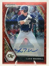 2021 Panini Prizm Draft Picks #PDP157 Luke Waddell Base Autographs Red Velocity