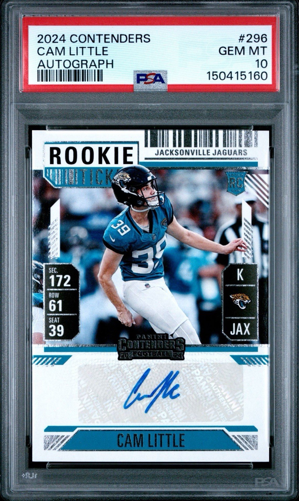 Cam Little Panini Contenders #296 Autograph