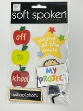 me & my BIG ideas Soft Spoken Stickers A Kid's School Embellishments