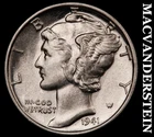 1941 Silver Mercury Dime - Scarce  High Grade  Lustrous  No Reserve  #i7002