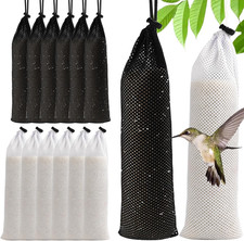 12PCS 3.9" X 15.7" Finch Sock Feeder for Outdoor, Durable Thistle Seed Feeder Sa