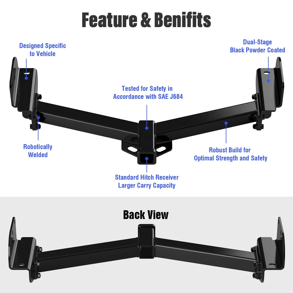 Receptor de enganche de remolque clase 3 para Ford Explorer Lincoln Aviator 2002-2005 Foto 2 de 4