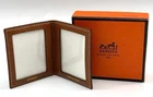 Hermès Leather Mini Photo Case Photo Frame Photo Holder excellent Used w/box