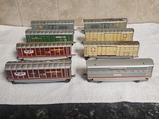 TN Nomura Tinplate Ho Scale Set Of 8 Tinplate Freight Cars (Japan )