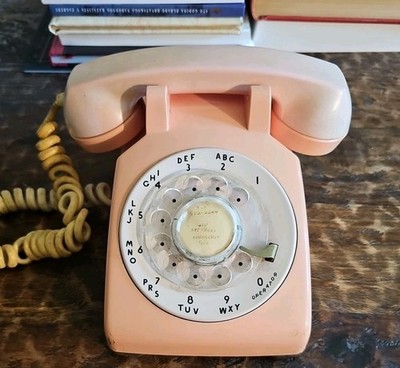 1959 Western Electric 500 Pink Ivory Two Tone Rotary Phone Bell System