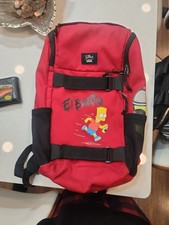 Vans x Simpsons El Barto Mochila Roja Bolso Escolar de Patín 2020...