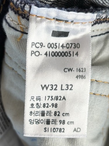 Levi’s 514 Denim Blue Jeans Men’s Size 32/29.5 (Actual Measurement) - Picture 6 of 7