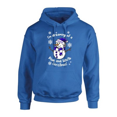 Carlisle blau & weiß Schneemann Weihnachten Hoodie Herren & Damen Fanmade