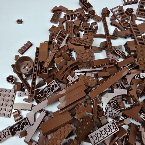 Lego Reddish Brown 500g Bulk Assorted Pieces Mixed Bricks Tile Plates Bulk Lot - Picture 5 of 6