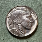 1937 S Buffalo Nickel 5c Five Cents Choice Brilliant Uncirculated BU With Toning