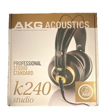 AKG Acoustics K240 Studio Semi-Open Wired Over-Ear Headphones Black/Gold 55 ohm