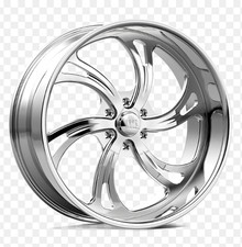 26 Billet Polished U.s. Magg Kompressor Staggered 5x127120 Wheels And Tires