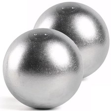 10Cent Sports Iron Shot Put 2.7kg to 7.2kg  6lb to 16lb 2 x 12lbs Silver