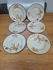 6z Cloverleaf Peaches and Cream 10" / 25cm Dinner Plates Made In England