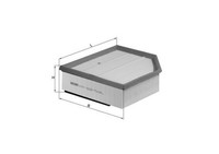 Luftfilter Knecht LX 1289/1 Filtereinsatz FüR Volvo V70 285 384 XC70 S60 XC90 2