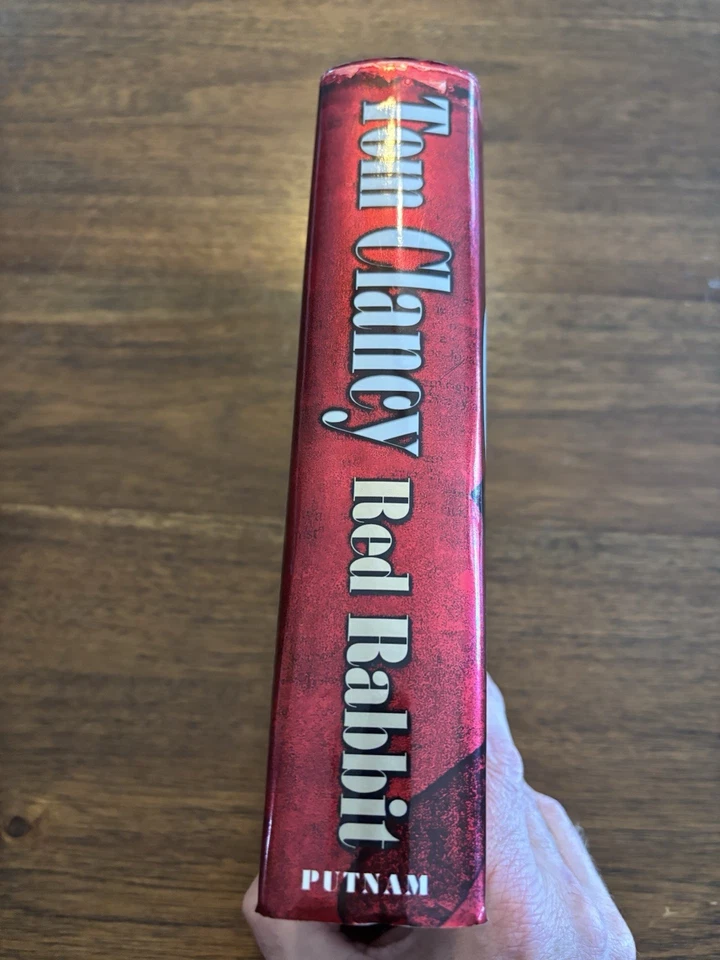 SIGNED Red Rabbit Tom Clancy 1st Printing First Edition 2002 HCDJ w/ COA Foto 4 de 4